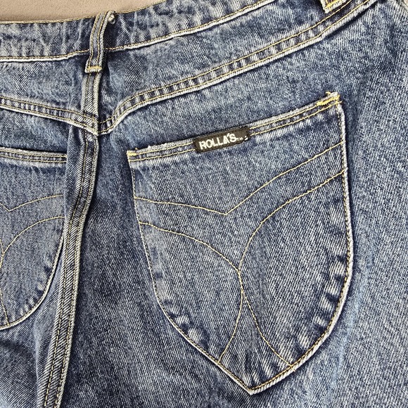 Rolla's Jeans Womens 28 High Rise Straight Distressed Button Fly Organic Cotton‎ - Picture 14 of 16